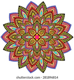 Abstract Ethnic Ornate Background For Design