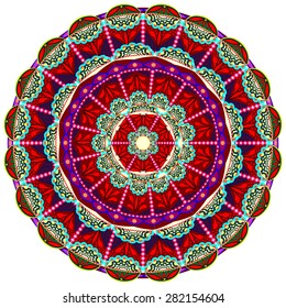 Abstract Ethnic Ornate Background For Design. Mandala design
