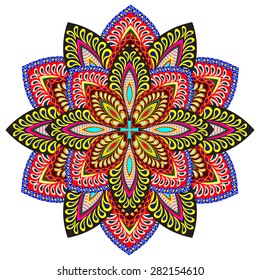 Abstract Ethnic Ornate Background For Design. Mandala design