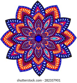Abstract Ethnic Ornate Background For Design