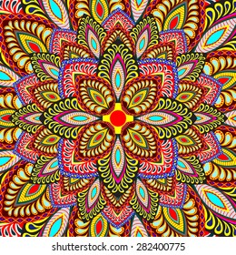 Abstract Ethnic Ornate Background For Design