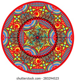 Abstract Ethnic Ornate Background For Design