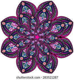 Abstract Ethnic Ornate Background For Design