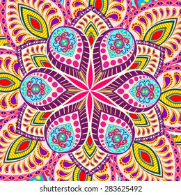 Abstract Ethnic Ornate Background For Design. Mandala Design. Background Mandala