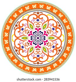 Abstract Ethnic Ornate Background For Design