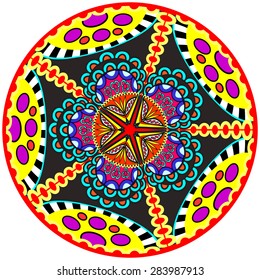 Abstract Ethnic Ornate Background For Design