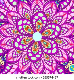 Abstract Ethnic Ornate Background For Design