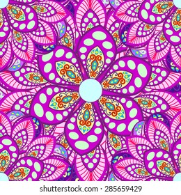 Abstract Ethnic Ornate Background For Design