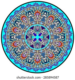 Abstract Ethnic Ornate Background For Design