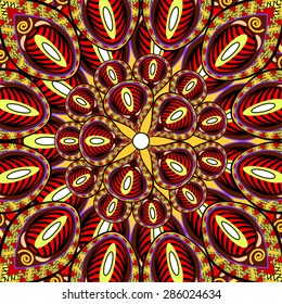 Abstract Ethnic Ornate Background For Design. Mandala Design