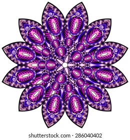 Abstract Ethnic Ornate Background For Design