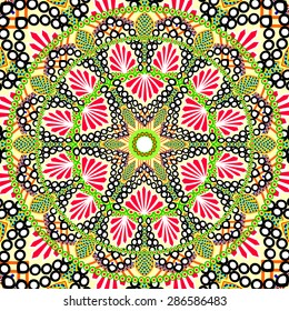 Abstract Ethnic Ornate Background For Design
