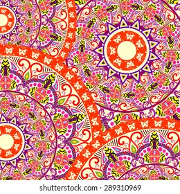 Abstract Ethnic Ornate Background For Design