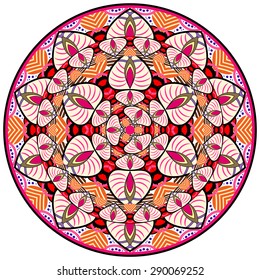 Abstract Ethnic Ornate Background For Design