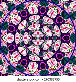Abstract Ethnic Ornate Background For Design