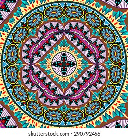 Abstract Ethnic Ornate Background For Design
