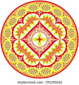 Abstract Ethnic Ornate Background For Design