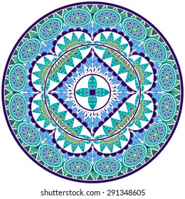 Abstract Ethnic Ornate Background For Design