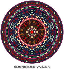 Abstract Ethnic Ornate Background For Design