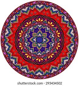 Abstract Ethnic Ornate Background For Design