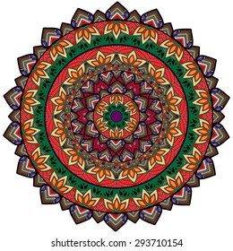 Abstract Ethnic Ornate Background For Design