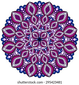 Abstract Ethnic Ornate Background For Design