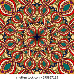 Abstract Ethnic Ornate Background For Design