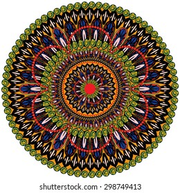 Abstract Ethnic Ornate Background For Design