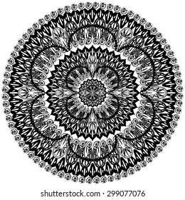 Abstract Ethnic Ornate Background For Design. Mandala Design
