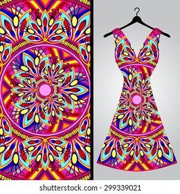 Abstract Ethnic Ornate Background For Design