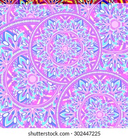 Abstract Ethnic Ornate Background For Design