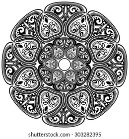 Abstract Ethnic Ornate Background For Design