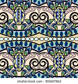 Abstract Ethnic Ornate Background For Design