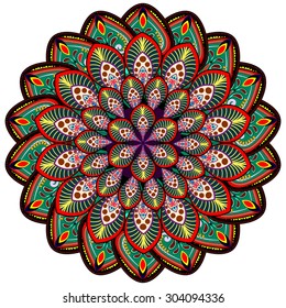 Abstract Ethnic Ornate Background For Design