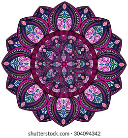 Abstract Ethnic Ornate Background For Design