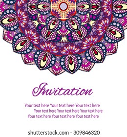 Abstract Ethnic Ornate Background For Design