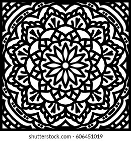 Abstract Ethnic Ornate Background For Design. 