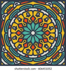 Abstract Ethnic Ornate Background For Design. 