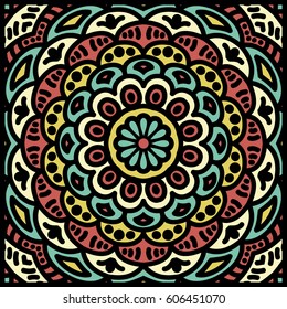 Abstract Ethnic Ornate Background For Design. 