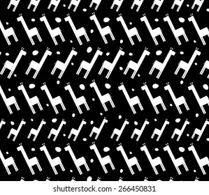 Abstract ethnic pattern with animals