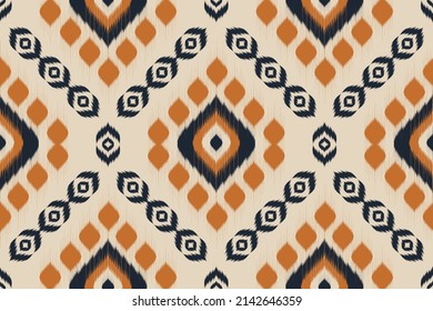 Abstract ethnic pattern art. Ikat seamless pattern traditional. American, Mexican style. Design for background, wallpaper, vector illustration, fabric, clothing, carpet, textile, batik, embroidery.