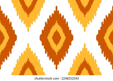 Abstract ethnic pattern art. Ikat seamless pattern traditional. American, Mexican style. Design for background, wallpaper, vector illustration, fabric, clothing, carpet, textile, batik, embroidery.