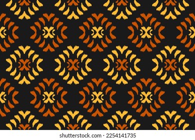 Abstract ethnic pattern art. Ikat seamless pattern traditional. American, Mexican style. Design for background, wallpaper, vector illustration, fabric, clothing, carpet, textile, batik, embroidery.