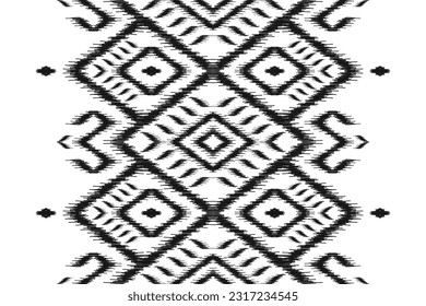 Abstract ethnic pattern art. Ikat seamless pattern traditional. American, Mexican style. Design for background, wallpaper, vector illustration, fabric, clothing, carpet, textile, batik, embroidery.