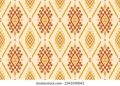 Resumen arte de patrones étnicos. Patrón ininterrumpido de Ikat tradicional. de estilo americano y mexicano. Diseño para fondo, papel pintado, ilustración vectorial, tela, ropa, alfombra, textil, batik, bordado.