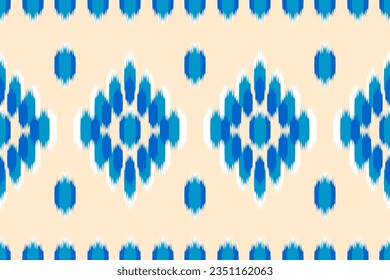Abstract ethnic pattern art. Ikat seamless pattern traditional. American, Mexican style. Design for background, wallpaper, vector illustration, fabric, clothing, carpet, textile, batik, embroidery.
