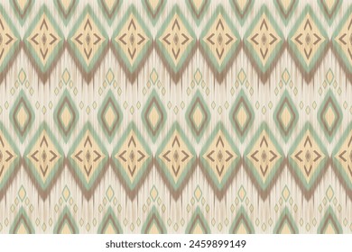Abstractas patrón étnico art. Ikat patrón sin fisuras tradicional. Americano, estilo mexicano. Diseño de fondo, Fondo de pantalla, Ilustración vectorial, tela, ropa, alfombra, textil, batik, bordado.