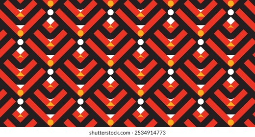 Abstract ethnic pattern art. Seamless patterns in tribal, folk embroidery and Mexican styles. Geometric striped. Design for background, wallpaper, vector illustration, fabric, clothes, carpet