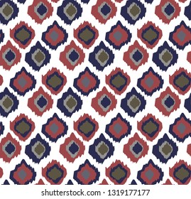 Abstract ethnic pattern background uneven shapes, boho