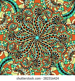 Abstract ethnic pattern cards set. Vector illustration